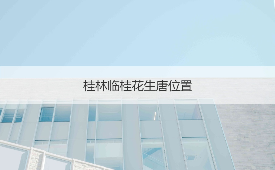 临桂花生唐招聘信息        桂林临桂花生唐位置