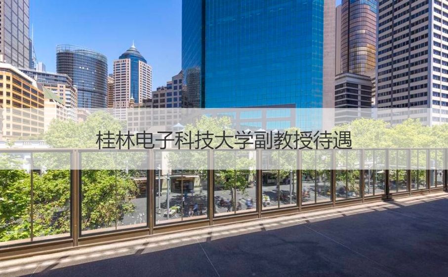 桂林电子科技大学副教授待遇  学校简介